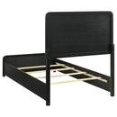  Coaster Furniture Cavelle 223661T 51-inch Upholstered Twin Panel Bed - Black IMAGE 5