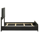  Coaster Furniture Cavelle 223661T 51-inch Upholstered Twin Panel Bed - Black IMAGE 6
