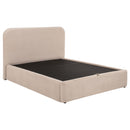  Coaster Furniture Anders 306037BEIF Upholstered Full Storage Lift Platform Bed - Beige IMAGE 1