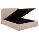  Coaster Furniture Anders 306037BEIF Upholstered Full Storage Lift Platform Bed - Beige IMAGE 2