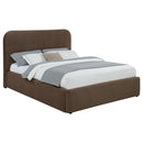  Coaster Furniture Anders 306037CHQ Upholstered Queen Storage Lift Platform Bed - Chocolate IMAGE 1