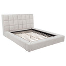  Coaster Furniture Dreux 315948CRMKE Upholstered Eastern King Panel Platform Bed - Cream IMAGE 2