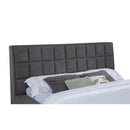  Coaster Furniture Dreux 315948GRYKE Upholstered Eastern King Panel Platform Bed - Grey IMAGE 3