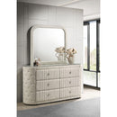  Coaster Furniture Sonya 360113M 6-drawer Upholstered Bedroom Dresser with Mirror - Ivory IMAGE 2