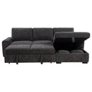 Coaster Furniture Pastrana 500359 Upholstered Sleeper Sectional Sofa RAF Chaise - Grey IMAGE 5