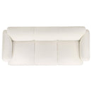  Coaster Furniture Dorset 509811 Fabric Upholstered Round Track Arm Sofa - White IMAGE 5