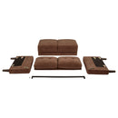  Coaster Furniture Bowen II 509971 Fabric Upholstered Track Arm Sofa - Rust IMAGE 10