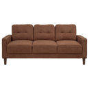 Coaster Furniture Bowen II 509971 Fabric Upholstered Track Arm Sofa - Rust IMAGE 5