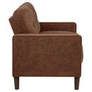  Coaster Furniture Bowen II 509972 Fabric Upholstered Track Arm Loveseat - Rust IMAGE 10