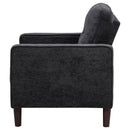  Coaster Furniture Bowen II 509983 Fabric Upholstered Track Arm Chair - Steel Grey IMAGE 2