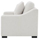  Coaster Furniture Ashlyn 552093 Fabric Upholstered Track Arm Accent Chair - Sand IMAGE 5