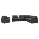  Coaster Furniture Collins 609530P-SET 6-piece Modular Power Reclining Sectional - Dark Grey IMAGE 3