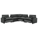  Coaster Furniture Collins 609530P-SETA 7-piece Modular Power Reclining Sectional - Dark Grey IMAGE 4