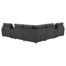  Coaster Furniture Collins 609530P-SETA 7-piece Modular Power Reclining Sectional - Dark Grey IMAGE 5