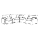  Coaster Furniture Collins 609530P-SETA 7-piece Modular Power Reclining Sectional - Dark Grey IMAGE 7
