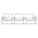  Coaster Furniture Collins 609531PT 5-Piece Power Reclining Home Theater Seating - Dark Grey IMAGE 11