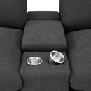  Coaster Furniture Collins 609531PT 5-Piece Power Reclining Home Theater Seating - Dark Grey IMAGE 5