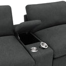  Coaster Furniture Collins 609531PT 5-Piece Power Reclining Home Theater Seating - Dark Grey IMAGE 8