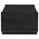  Coaster Furniture Leandro 704638-S2 2-piece Wood Coffee and End Table Set - Burnished Black IMAGE 4