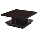  Coaster Furniture Reston 705168-S2 2-piece Square Coffee and End Table Set - Cappuccino IMAGE 7