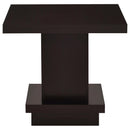  Coaster Furniture Reston 705168-S3 3-piece Square Coffee and End Table Set - Cappuccino IMAGE 4