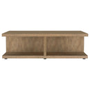  Coaster Furniture Cortona 706178 Square Engineered Wood Coffee Table - Mango IMAGE 2