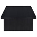  Coaster Furniture Max 706278-S3 3-piece Rectangular Coffee and End Table Set - Black IMAGE 4