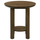  Coaster Furniture Ottowa 706308-S2 2-piece Round Wood Coffee Table Set - Brown IMAGE 10