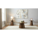  Coaster Furniture Franklin 706438-S3 3-piece Round Pedestal Coffee Table Set - Dark Brown IMAGE 2