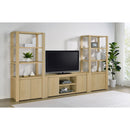  Coaster Furniture Laurelton 708222-SET 3-piece Entertainment Center TV Stand - Light Oak IMAGE 2