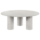  Coaster Furniture Astoria 709668-S3 3-piece Marble Coffee and End Table Set - White IMAGE 4