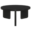  Coaster Furniture Cordova 709678-S2 2-piece Solid Wood Coffee and End Table Set - Black IMAGE 8