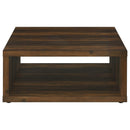  Coaster Furniture Frisco 710508-S2 2-piece Coffee and End Table Set - Dark Pine IMAGE 8