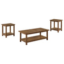  Coaster Furniture Payne 710548-S3A 3-piece Coffee and End Table Set - Distressed Brown IMAGE 1
