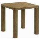  Coaster Furniture Castlewood 710857 Engineered Wood Accent End Table - Brown Oak IMAGE 2