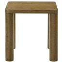  Coaster Furniture Castlewood 710857 Engineered Wood Accent End Table - Brown Oak IMAGE 6