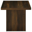  Coaster Furniture Devar 710887 Square Engineered Wood End Table - Dark Pine IMAGE 4