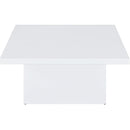  Coaster Furniture Devar 710898-S2 2-piece Square Coffee End Table Set - White High Gloss IMAGE 9