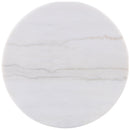  Coaster Furniture Jason 711418-S3 3-piece Round White Marble Coffee Table Set - Greige IMAGE 6