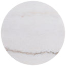  Coaster Furniture Jason 712417 Round White Marble Top End Table - Honey Brown IMAGE 2