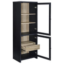  Coaster Furniture Denison 720223-SET 3-piece Entertainment Center 79-inch TV Stand - Black IMAGE 12