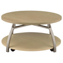  Coaster Furniture Dacre 720318-S2 2-piece Round Coffee and End Table Set - Greige IMAGE 6