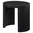  Coaster Furniture Sweeney 722827 24-inch Round Wood Occasional End Table - Black IMAGE 4