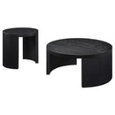  Coaster Furniture Sweeney 722828-S2 2-piece Coffee and End Occasional Table Set - Black IMAGE 1
