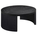  Coaster Furniture Sweeney 722828-S3 3-piece Coffee and End Occasional Table Set - Black IMAGE 3