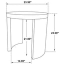  Coaster Furniture Sweeney 722828-S3 3-piece Coffee and End Occasional Table Set - Black IMAGE 9