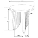  Coaster Furniture Adina 722937 Round Wood End Table - Distressed Light Brown IMAGE 7