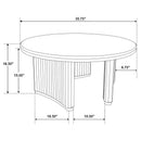  Coaster Furniture Adina 722938-S2 2-piece Round Coffee Table Set - Distressed Light Brown IMAGE 10