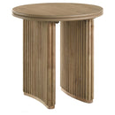  Coaster Furniture Adina 722938-S3 3-piece Round Coffee Table Set - Distressed Light Brown IMAGE 5