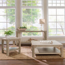  Coaster Furniture Solano 723488 Square Wood Coffee Table - Weathered Mango IMAGE 8